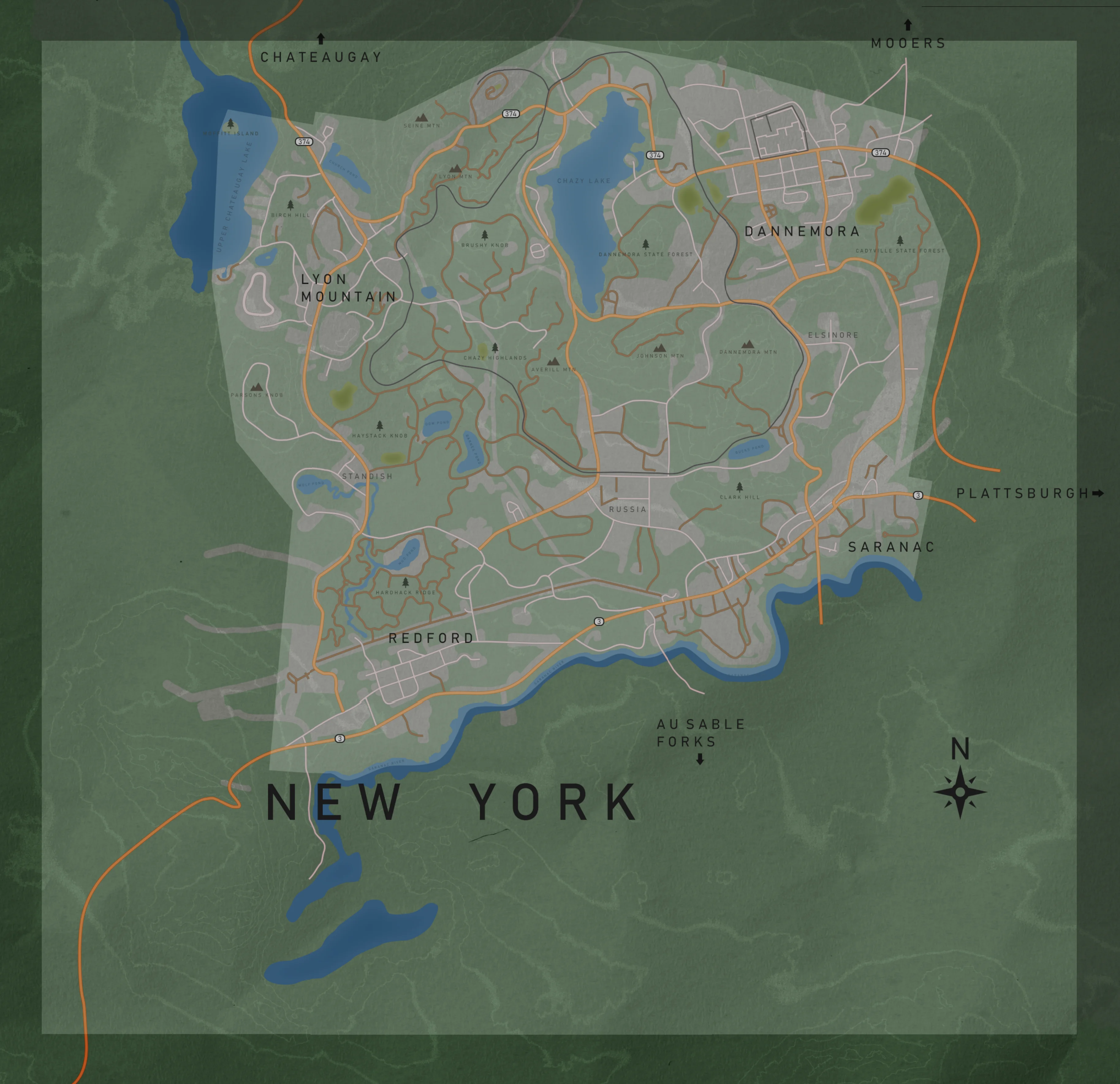 VEIN interactive map preview