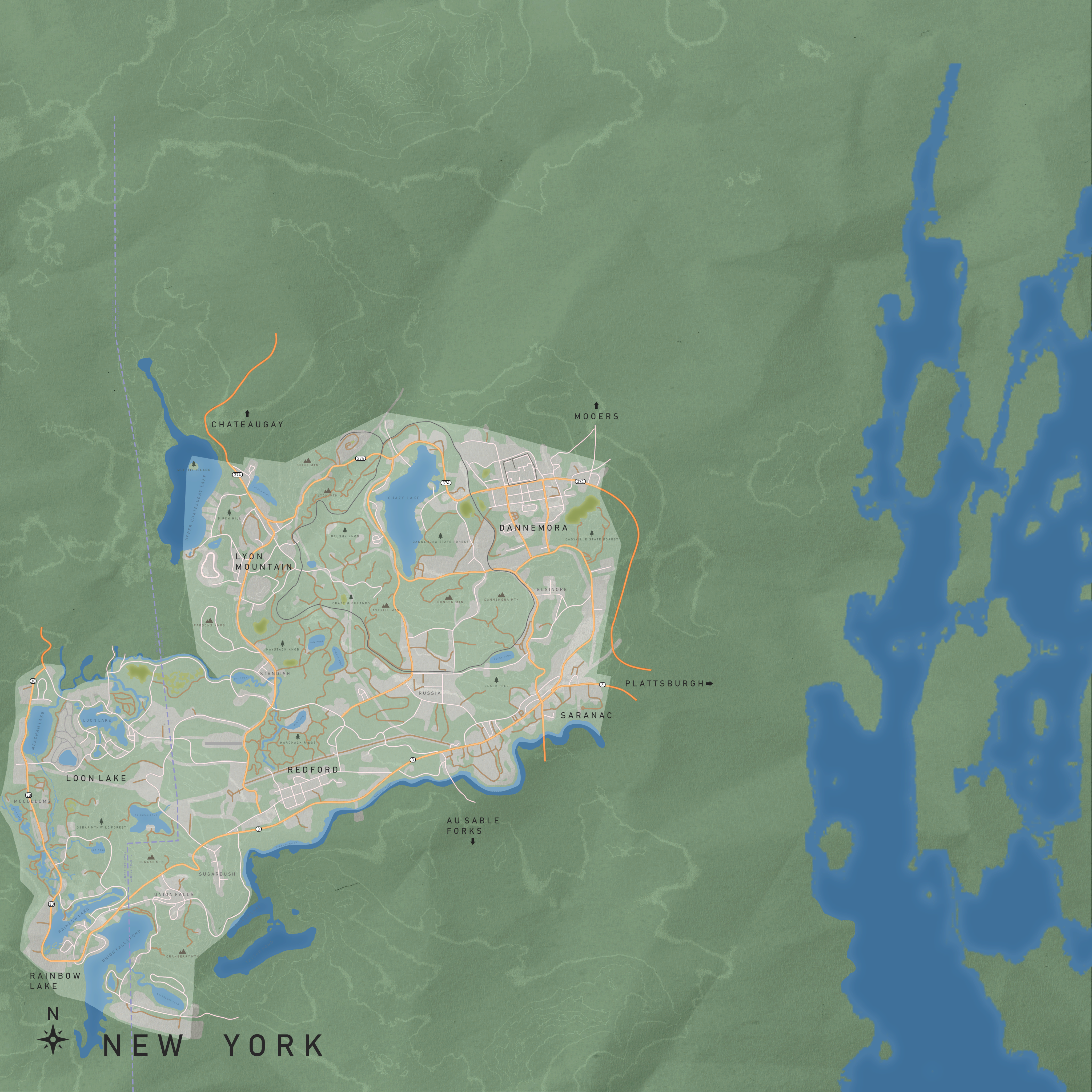 Champlain Valley VEIN map preview
